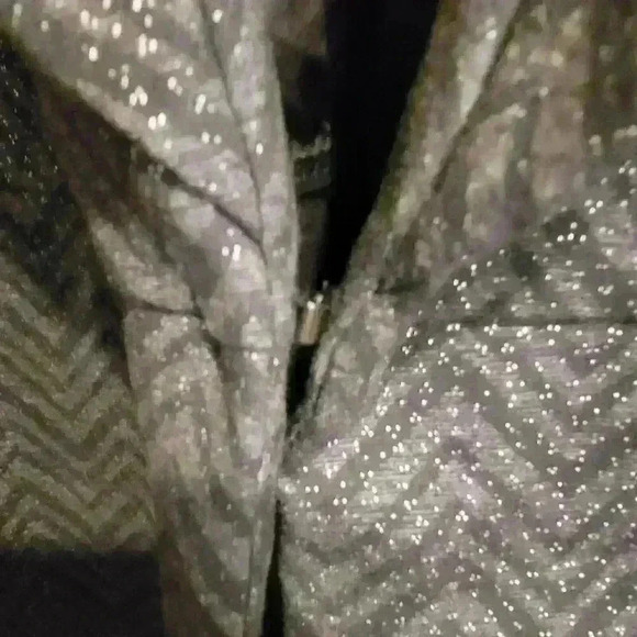 Torrid Womens Blazer Jacket Size 4 Black Herringbone Sparkle Party 4X - Picture 8 of 8